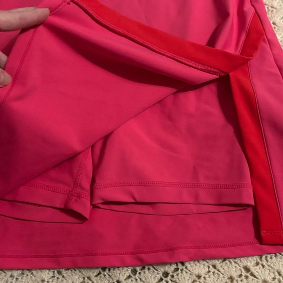 Pink Skort Mini Dress Racerback with built in Shorts size S - Picture 6 of 12